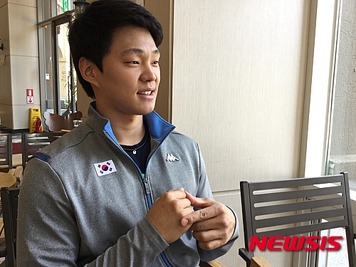 【평창=뉴시스】'한국 스키의 간판' 정동현(27·하이원)이 한국인 최초의 스키 종목 올림픽 메달획득을 정조준했다. 사진은 지난 21일 강원도 평창군 알펜시아리조트에서 만난 정동현의 모습. 