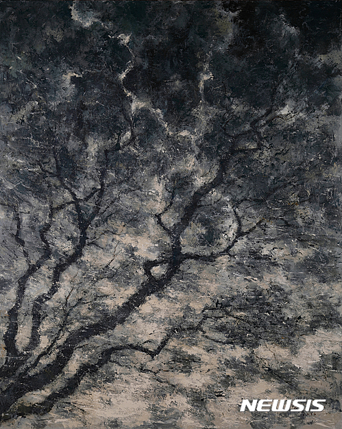 【서울=뉴시스】KANG Yo-Bae, Thunder, Wind, and Tree, 2010, Acrylic on canvas, 227x182cm