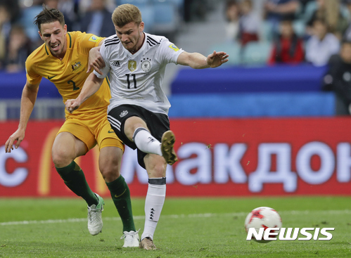 [해외축구]독일, 컨페드컵서 호주에 3-2 승리···B조 2위