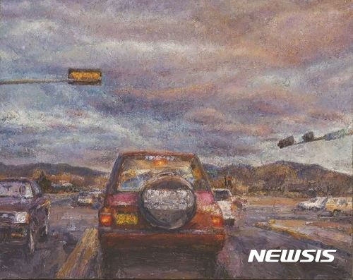 【서울=뉴시스】오치균.Santa Fe, 1995, Acrylic on canvas, 96x122cm