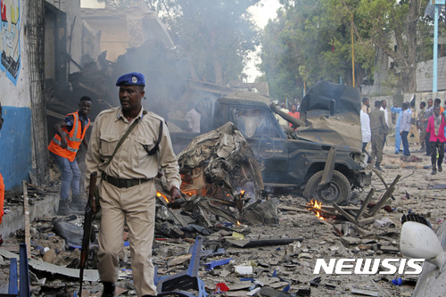  소말리아 호텔 폭탄테러 사망자 23 부상자 30명으로 늘어나