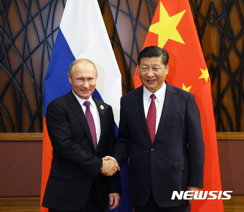 시진핑·푸틴 26일 베이징서 회담…북핵공조 강화