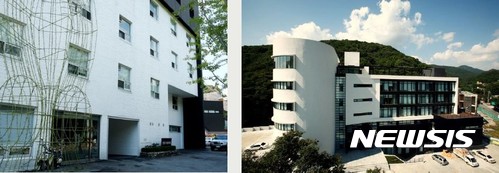 【서울=뉴시스】가나 장흥아뜰리에. 2006년 5월, 모텔을 리모델링하여 아뜰리에로 만든 공간이다. 장흥제 1아뜰리에(총 24 개 공간 )와 장흥 제2아뜰리에(총 35개 공간)로 구성되어 있다.입주환경은 96~165㎡ 의 독립된 개별 공간을 사용한다.