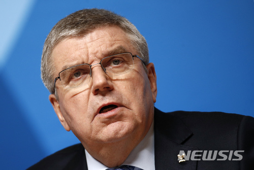 바흐 IOC 위원장 "러시아 선수 도핑 징계 무효, 매우 실망"