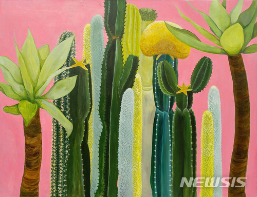 【서울=뉴시스】 이생, Cactus (Pink), 2016, Oil on canvas, 90x140㎝