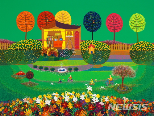 【서울=뉴시스】 가족 - 함께하는 시간, 2014, Acrylic on Canvas, 193.9X259cm