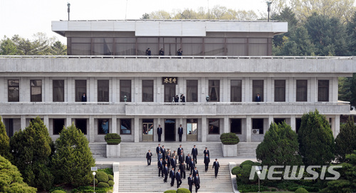 【서울=뉴시스】 남북한 군 장성급 회담이 열리게 될 판문점 통일각 전경. (뉴시스DB)
