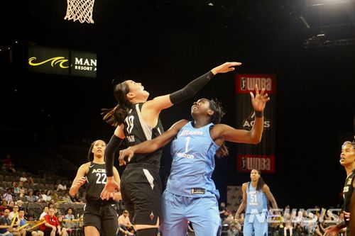 박지수, WNBA 데뷔 이래 최다 득점…시카고전 7점