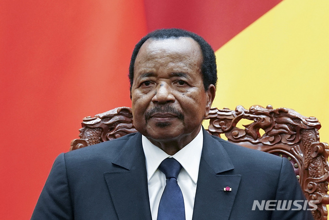 올 3월 카메룬의 폴 비야 대통령이 중국을 방문해 시진핑 주석을 예방했다.  AP
