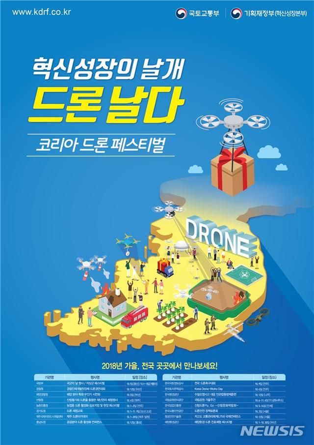 "10월의 드론 축제"…국토부-기재부, 코리아 드론 페스티벌 주간 개최