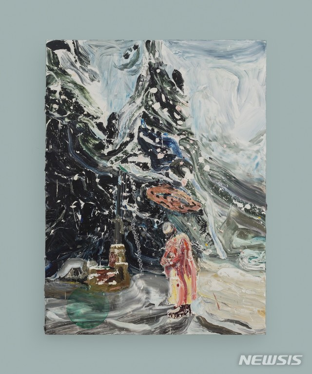 【서울=뉴시스】 Qiu XiaofeiFarewell 1, 2018oil on canvas200 cm × 150 cm (78-3/4" × 59-1/16")No. 70607© Qiu Xiaofei, courtesy Pace Gallery