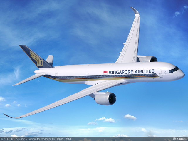 싱가포르항공, 인천-싱가포르 구간에 A350-900 중거리 기종 새롭게 도입 