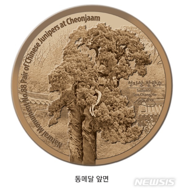 송광사 천자암 쌍향수, 한국의 천연기념물 기념메달 속으로
