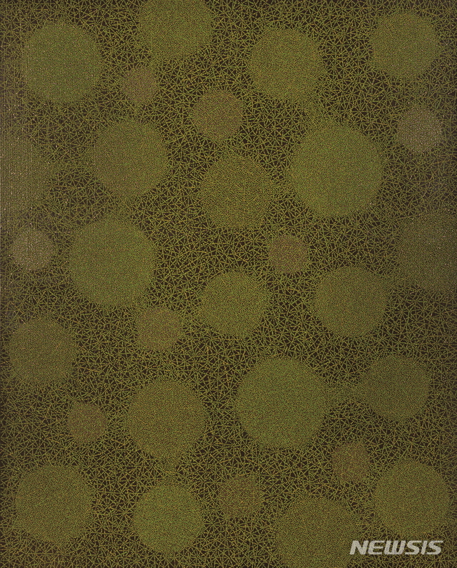 【서울=뉴시스】신경희, 정원 도시 - Ⅷ Garden City - Ⅷ, 2007, 캔버스에 아크릴릭 Acrylic on canvas, 162.2X130.3cm