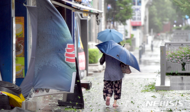 주말 전북은 태풍 영향으로 강풍과 30~80㎜ 비