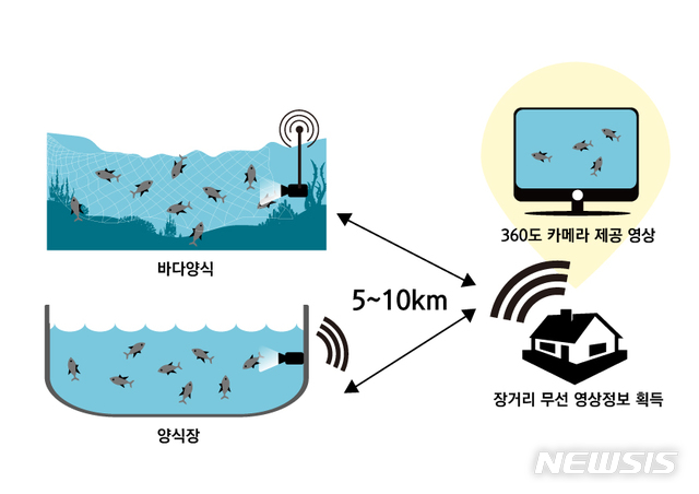 【포항=뉴시스】강진구 기자 = 포스텍(총장 김무환)은 교내 경북씨그랜트센터가 360도 영상촬영이 가능한 무선 수중카메라 시스템을 개발했다고 30일 밝혔다.사진은 무선 수중카메라 개념도.2019.10.30.(사진=포스텍 제공) photo@newsis.com