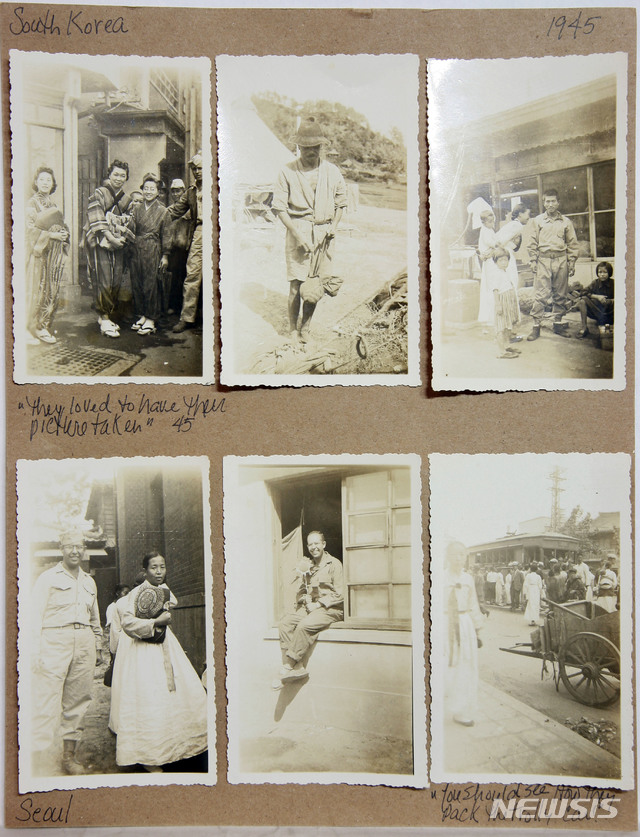 [서울=뉴시스] 서울에 주둔한 미군 병사가 1945년 10월경에 촬영한 사진이다. 상단 왼쪽 사진은 미군이 해방 후 귀국하지 못한 채 서울에 남아 있던 일본인 여성들과 찍은 사진이다. 촬영자는 하단 왼쪽, 가운데 사진 속 미군 병사다. 이 사진은 뉴시스 '광복 75주년' 연재를 위해 단독 입수하여 최초 공개하는 사진으로 미군 병사가 1945년 10월경에 찍은 사진 중의 하나다. 2020.01.26. photo@newsis.com