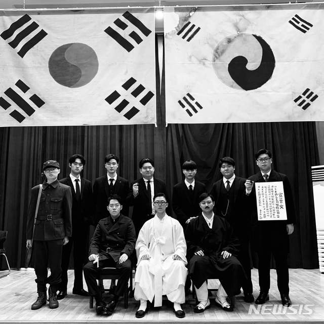 대한민국 임시정부 독립운동가들. (사진 출처=페이스북 '의정부고등학교 학생자치회' 페이지)