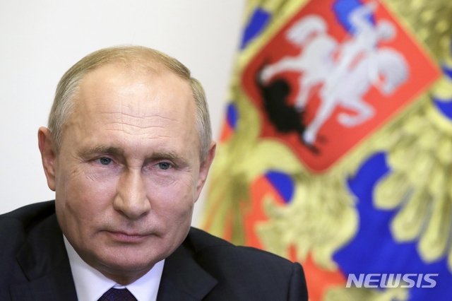 [모스크바=AP뉴시스]블라디미르 푸틴 러시아 대통령. 