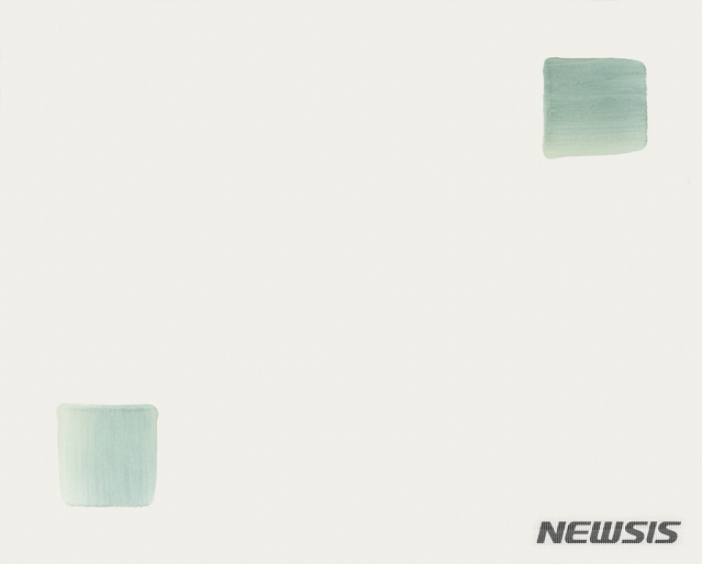 [서울=뉴시스] 이우환, Correspondance, 캔버스에 유채, 130.3x162.2cm, 2003