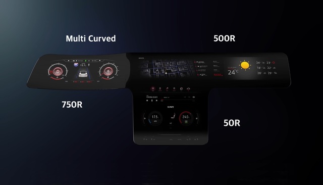 [서울=뉴시스] LG디스플레이 T자형 차량용 P-OLED (사진=LG디스플레이 제공) *재판매 및 DB 금지