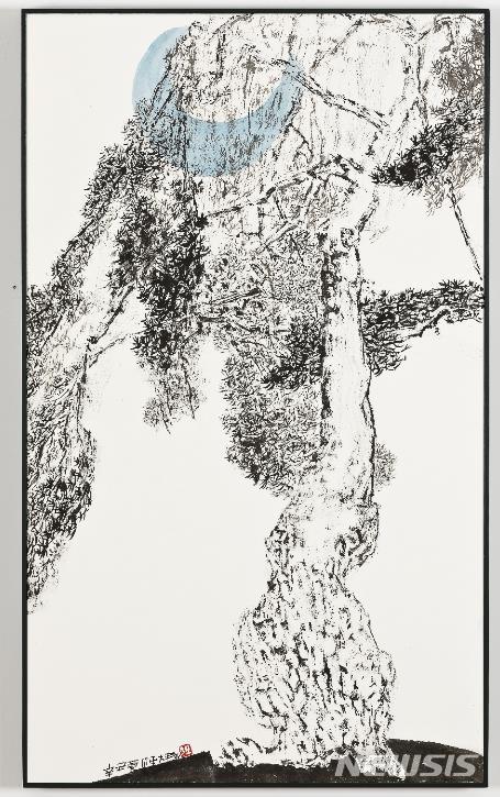 [서울=뉴시스] 박대성, 송 III, 2021, Ink on paper, 100 x 60 cm, 39.4 x 23.6 in.