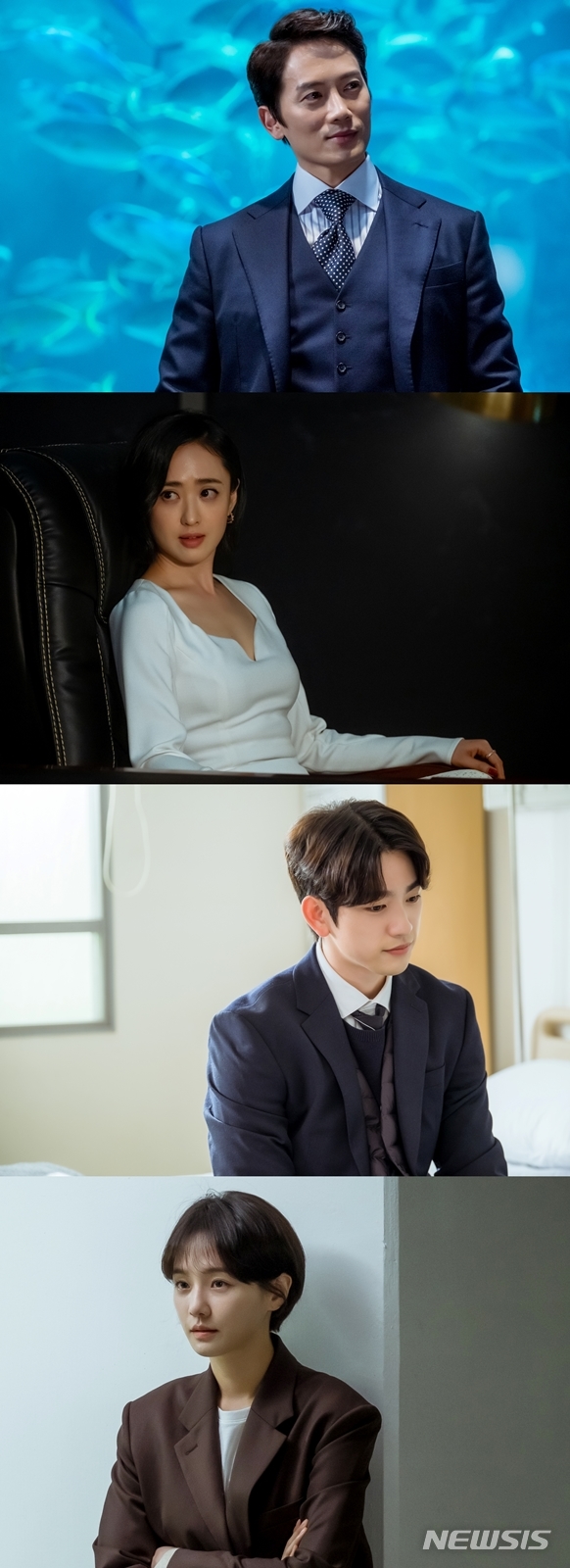 [서울=뉴시스]지성, 김민정, 진영, 박규영 스틸. (사진=tvN 토일드라마 '악마판사' 제공) 2021.08.23. photo@newsis.com 