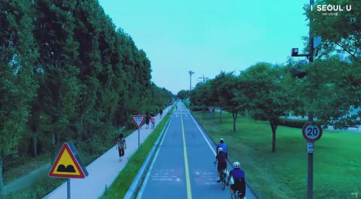 [서울=뉴시스] 광나루 자전거 공원. (사진=서울시 공식 블로그 캡처) *재판매 및 DB 금지