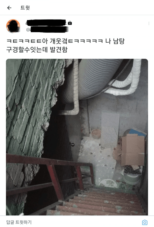 [서울=뉴시스] 트위터 이용자가 인터넷 커뮤니티에 올린 원 게시물 사진 캡쳐 *재판매 및 DB 금지