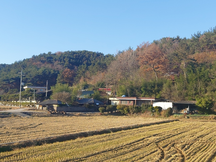 경남 사천시 서포면 외구리 태양광발전소를 설치하려는 토지와 500m 이내에 위치한 밀집주거지역. *재판매 및 DB 금지