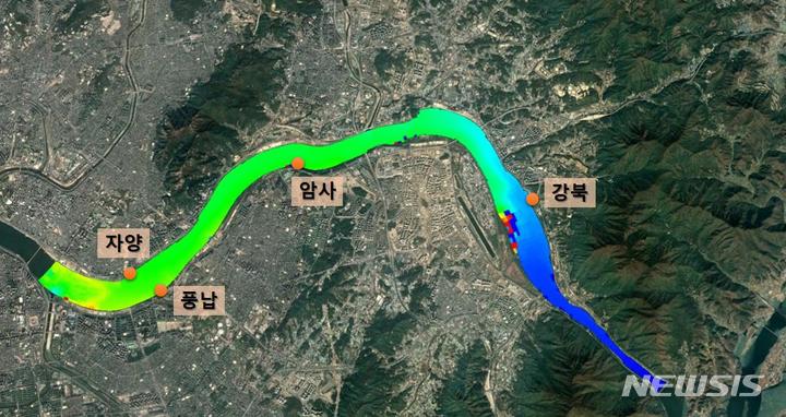 [서울=뉴시스]서울시는 한강 취수원에서 '유해 남조류' 발생을 예측할 수 있는 조류 발생 예측 시스템을 구축·완료했다고 20일 밝혔다. (사진=서울시 제공). 2022.01.20. photo@newsis.com