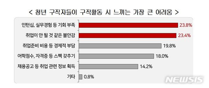 경총 "청년 구직자 절반 이상이 공공부문·대기업 취업 희망"(종합)