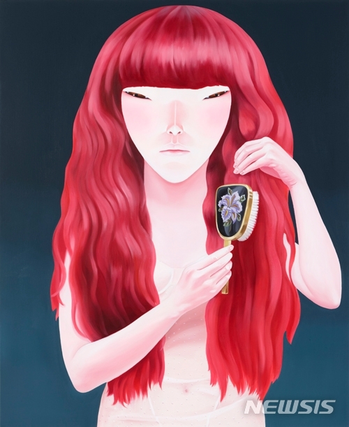 [서울=뉴시스]이소연, 붉은머리-I red hair-I, oil on canvas, 110x90cm, 2010.