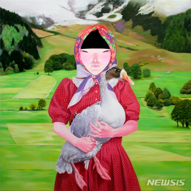 [서울=뉴시스]이소연, 청둥오리, oil on canvas, 115x105cm, 2013.