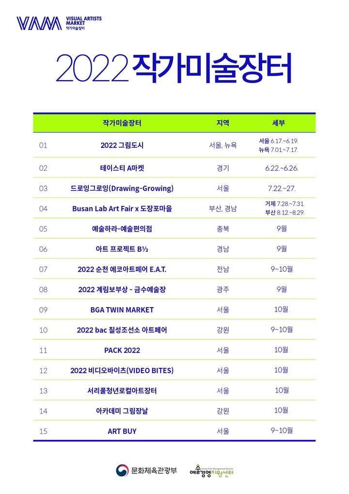 '2022 작가미술장터', 전국 9개 도시서 개장 - 뉴스 썸네일 이미지