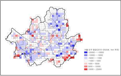 수도권 인구 변화 10년 분석해보니…서울 대부분서 감소