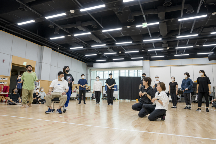 [서울=뉴시스]국립창극단 '귀토' 연습 사진. (사진=국립창극단 제공) 2022.08.12. photo@newsis.com *재판매 및 DB 금지