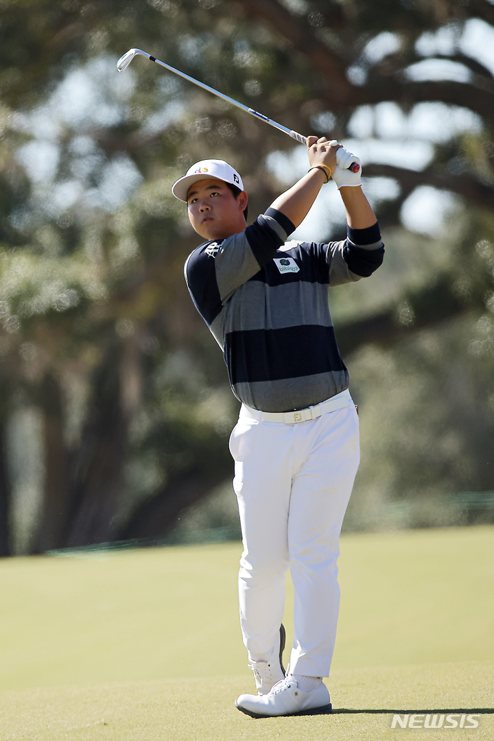 [서울=뉴시스]김주형. (사진=Getty Image for THE CJ CUP 제공)