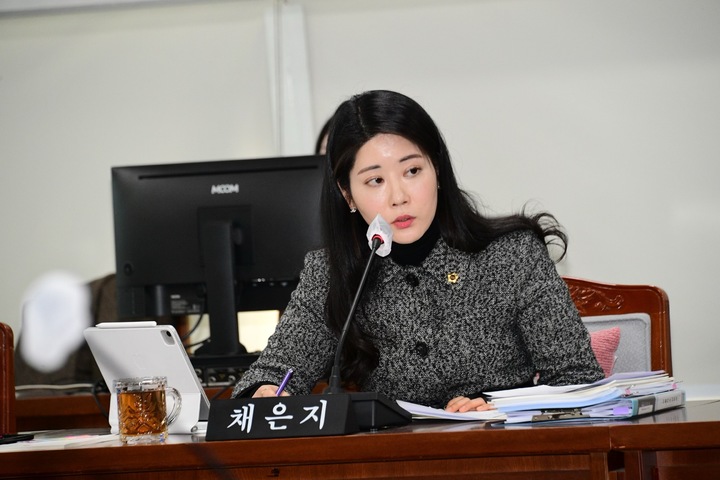 질의하는 채은지 광주시의원. (사진=광주시의회 제공) *재판매 및 DB 금지