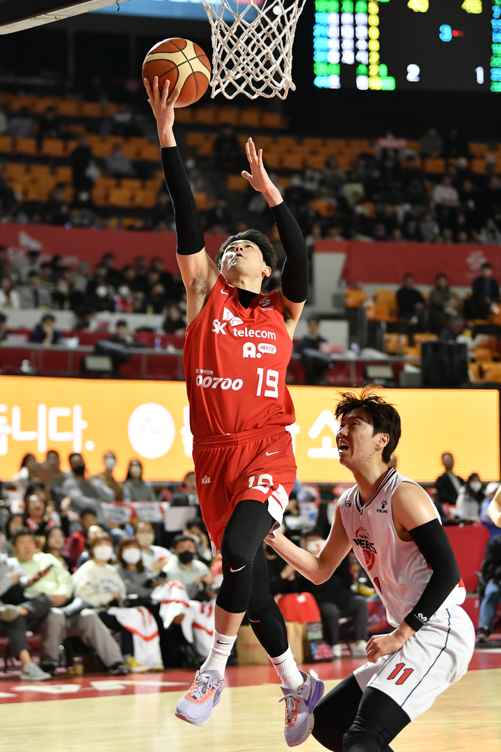 [서울=뉴시스] 프로농구 서울 SK의 최성원. (사진 = KBL 제공) *재판매 및 DB 금지