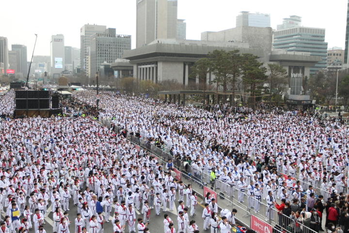 [서울=뉴시스] 2023 '국기' 태권도 한마음 대축제. (사진 = 국기원 제공) *재판매 및 DB 금지