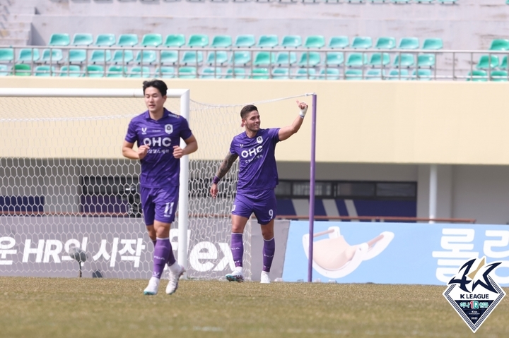 [서울=뉴시스]안양 조나탄. 2023.04.01. (사진=한국프로축구연맹 제공) *재판매 및 DB 금지