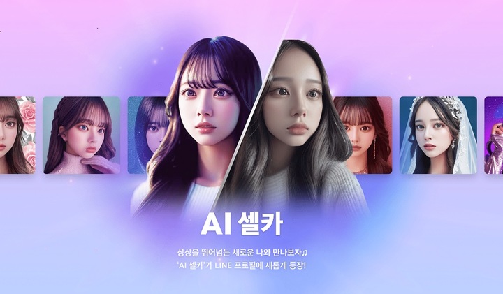 라인, 'AI 셀카' 출시…AI가 새로운 내 모습 만들어준다