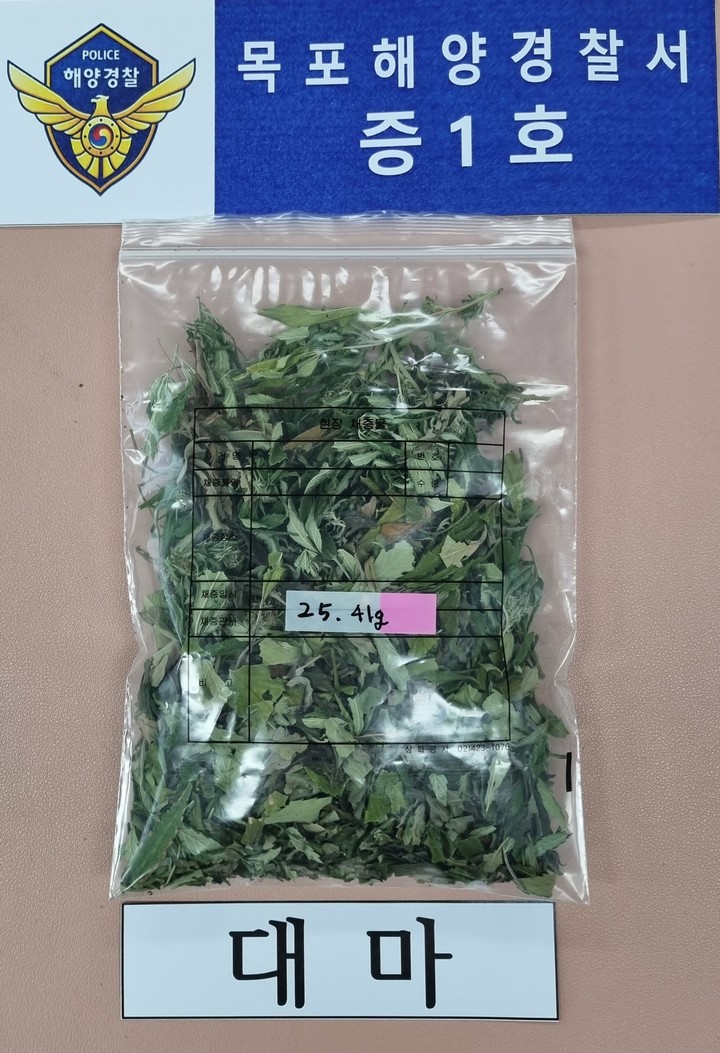 목포해경, 마약류 투약·매매·소유 외국인 근로자 3명 검거