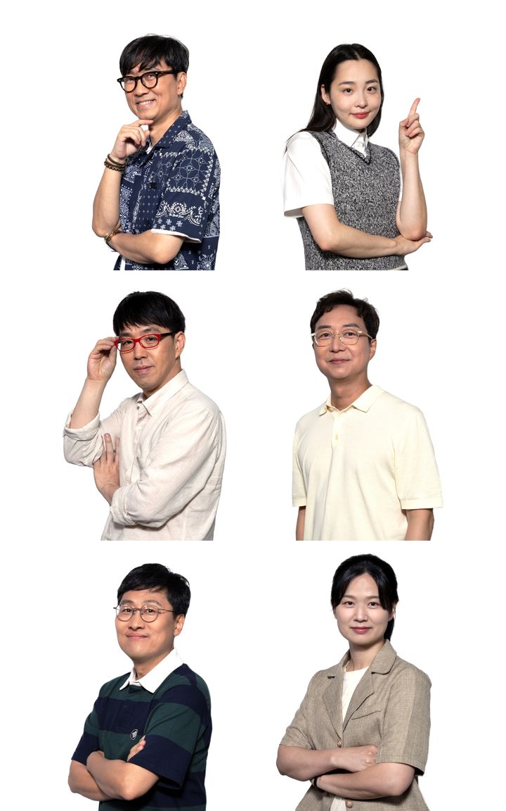 왼쪽 위부터 시계방향 장항준, 김민하, 유현준, 심채경, 김상욱, 이동준.