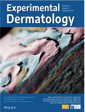 Experimental Dermatology 9월호 표지 (사진=서강대 제공) *재판매 및 DB 금지