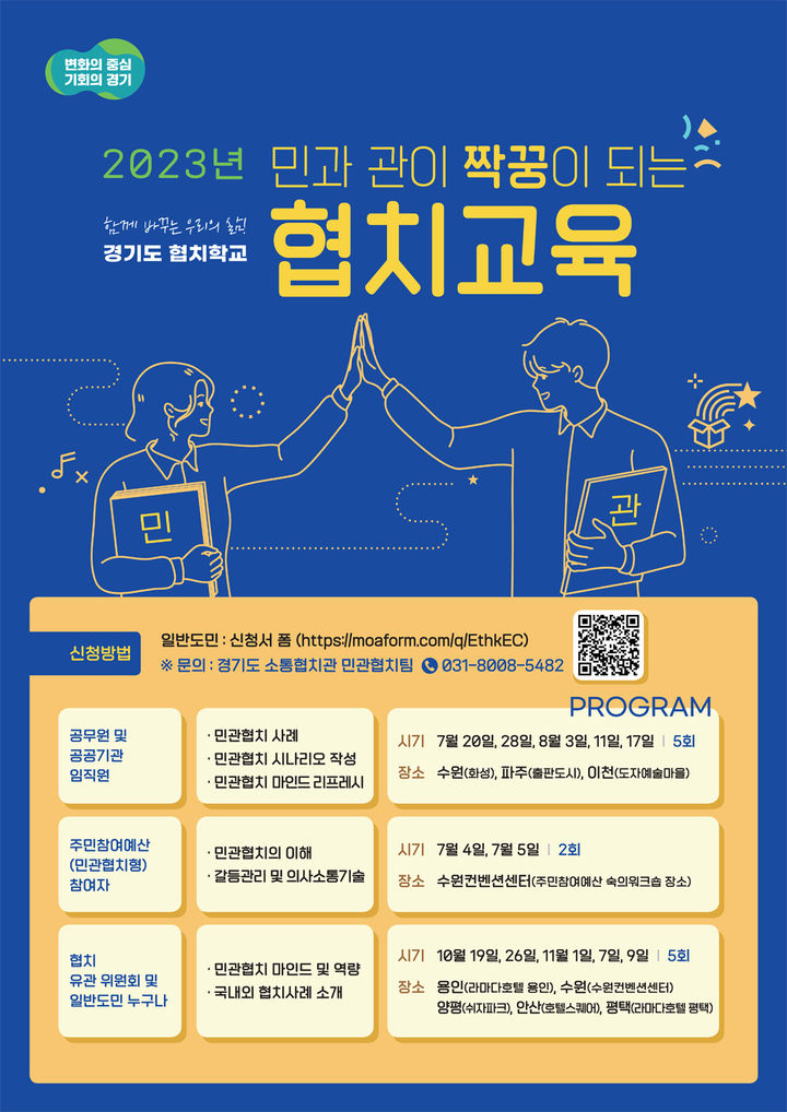 도민, 시·군 협치역량 높인다…경기도 '협치학교'