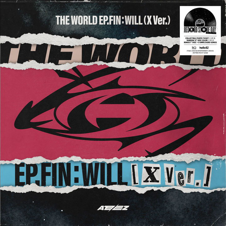 [서울=뉴시스] 에이티즈 'THE WORLD EP.FIN : WILL(X Ver.)' 레코드. (사진 = RSD 한국 사무국 제공) 2024.04.18. photo@newsis.com *재판매 및 DB 금지