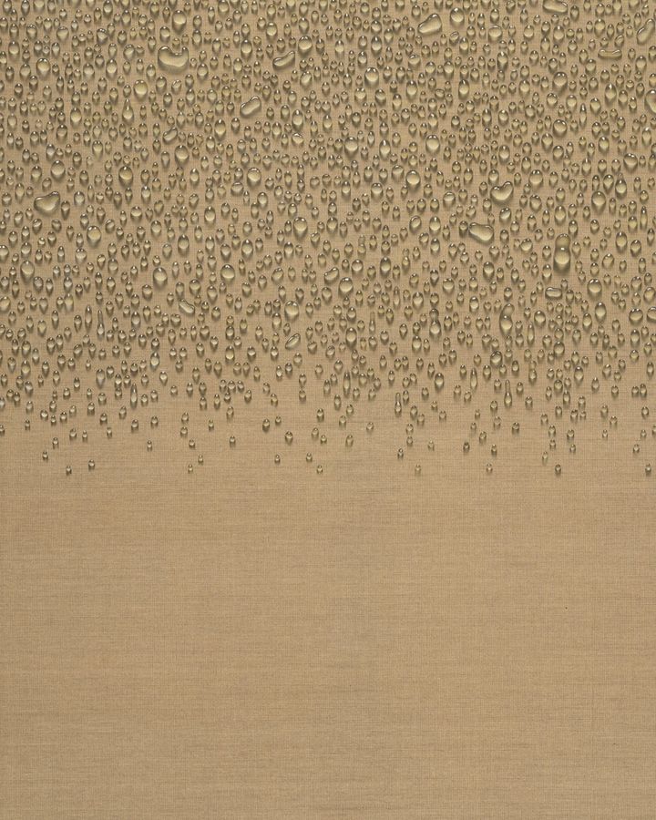 김창열, 물방울(디테일), 1973, 캔버스에 유채, 199 x 123 cm. 사진=갤러리현대 제공. *재판매 및 DB 금지