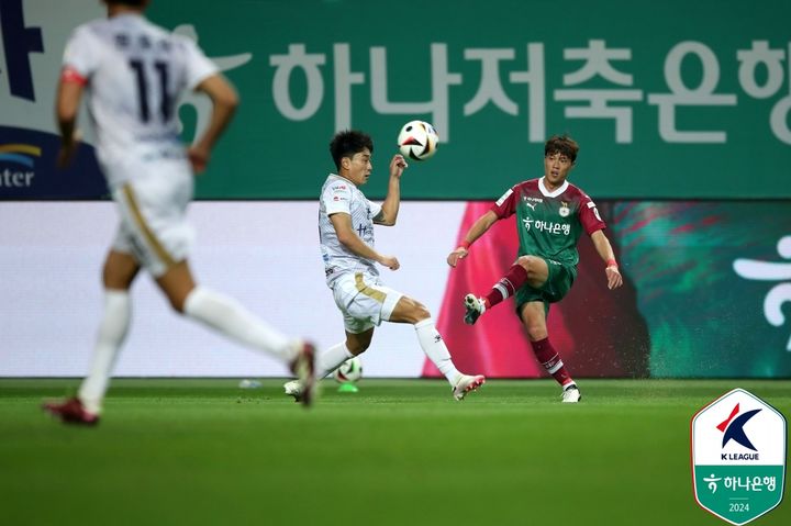 [서울=뉴시스]K리그1 김천-대전 0-0 무승부. (사진=프로축구연맹 제공)